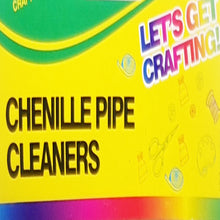 Load image into Gallery viewer, Pipe Cleaners 65 Fluffy Chenille Sticks in Assorted Colours