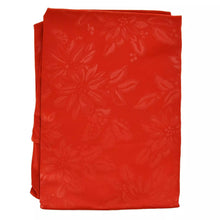 Load image into Gallery viewer, Red Christmas Tablecloth Poinsettia Floral Pattern Rectangle Xmas Dining 132x178cm 70x52Inch