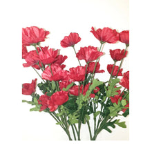 Load image into Gallery viewer, Red Wild Poppy Flowers In A Rotated Black Heart Ceramic Vase Home Decor Gift