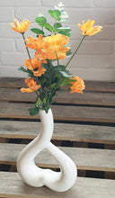 Load image into Gallery viewer, Artificial Wild Poppy Flower Stem With Leaves 4 Heads In Red, Orange, Yellow Or White