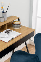 Load image into Gallery viewer, Reece Ricco Office Desk Bureau With 2 Drawers And Metal Base 100x50cm