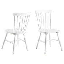 Load image into Gallery viewer, Riano White Dining Chair With Wide Base And High Back, Set Of 2 Chairs