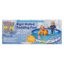 Load image into Gallery viewer, Rigid Wall Paddling Pool 4ft No Inflation Required Kids Family Pets Outdoor Splash Games 48x10" (122x25cm)