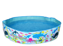 Load image into Gallery viewer, Rigid Wall Paddling Pool 4ft No Inflation Required Kids Family Pets Outdoor Splash Games 48x10" (122x25cm)