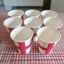 Load image into Gallery viewer, England St George Flag Paper Disposable Cups 8 Pack Party Supplies