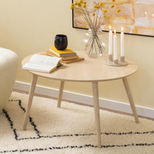 Load image into Gallery viewer, Roslin Round Bamboo Lacquered Coffee Table Spacious 80cm