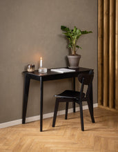 Load image into Gallery viewer, 2 x Roxby Dining Chairs, Black Lacquered Wood Set Of 2