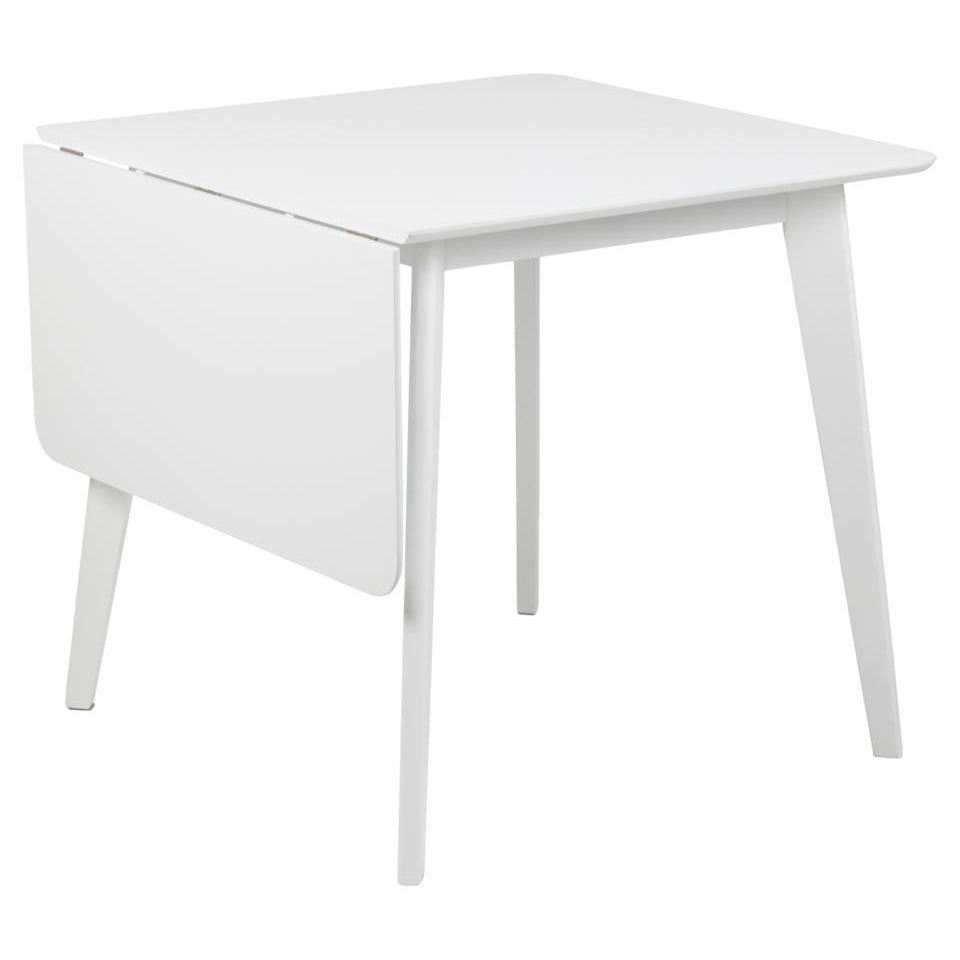 Roxby Square Space Saving Dining Table White 80/120x80x76 cm 2/6 Seats