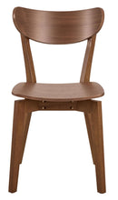 Load image into Gallery viewer, 2 x Roxby Curved Wood Dining Chair, Walnut Wood Designer Chairs Set Of 2