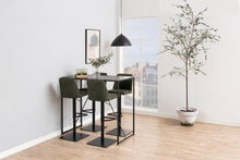 Load image into Gallery viewer, Seaford Bar Table With Black Top And Metal Base 120x60x105cm