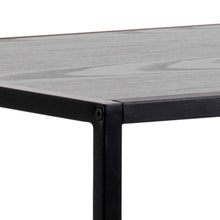 Load image into Gallery viewer, Seaford Bar Table With Black Top And Metal Base 120x60x105cm