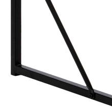 Load image into Gallery viewer, Seaford Bar Table With Black Top And Metal Base 120x60x105cm