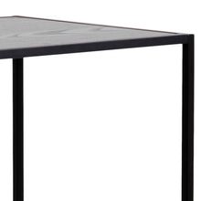 Load image into Gallery viewer, Seaford Bar Table With Black Top And Metal Base 120x60x105cm