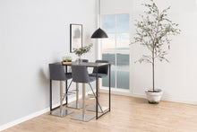 Load image into Gallery viewer, Seaford Bar Table With Black Top And Metal Base 120x60x105cm