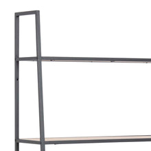 Load image into Gallery viewer, Seaford Angle Bookcase Wall Shelving Unit In Oak 77x36x175 cm