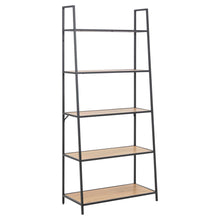 Load image into Gallery viewer, Seaford Angle Bookcase Wall Shelving Unit In Oak 77x36x175 cm