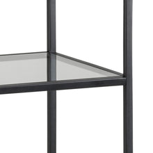Load image into Gallery viewer, Seaford Bookcase Free Standing Shelving Unit In Black 35x37x120 cm