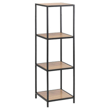 Load image into Gallery viewer, Seaford Bookcase Free Standing Shelving Unit In Oak 35x37x120 cm