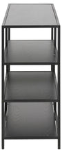 Load image into Gallery viewer, Seaford Stylish Bookcase Shelf Unit In Black 114x35x78 cm