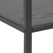 Load image into Gallery viewer, Seaford Stylish Bookcase Shelf Unit In Black 114x35x78 cm