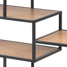 Load image into Gallery viewer, Seaford Stylish Bookcase Shelf Unit In Oak 114x35x78 cm