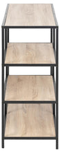 Load image into Gallery viewer, Seaford Stylish Bookcase Shelf Unit In White Oak 114x35x78 cm