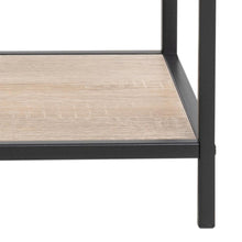 Load image into Gallery viewer, Seaford Stylish Bookcase Shelf Unit In White Oak 114x35x78 cm