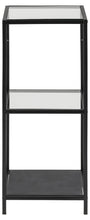 Load image into Gallery viewer, Seaford Small Bookcase Shelf Unit In Black With Metal Frame 35x37x83 cm