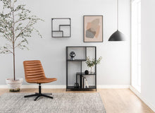 Load image into Gallery viewer, Seaford Bookcase Shelving Storage Unit With 3 Shelves In Black 77x35x114 cm