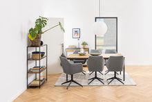 Load image into Gallery viewer, Seaford Bookcase Free Standing Storage Shelf Unit With Oak Shelves 77x35x114 cm