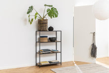 Load image into Gallery viewer, Seaford Bookcase Free Standing Storage Shelf Unit With Oak Shelves 77x35x114 cm