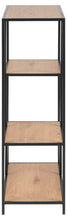 Load image into Gallery viewer, Seaford Bookcase Shelving Storage Unit With 3 Shelves In Oak 77x35x114 cm