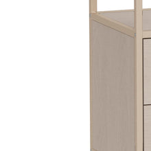 Load image into Gallery viewer, Seaford Bookcase Tall Shelving 2 Drawer Unit With 4 Shelves In Grey 185x77x35cm