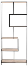 Load image into Gallery viewer, Seaford Tall Bookcase Shelving Unit With 5 Shelves In Sonoma Oak 77x35x185 cm