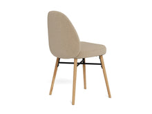 Load image into Gallery viewer, Sophia Fabric Upholstered Dining Chair With Oak Legs Set Of 2 Chairs