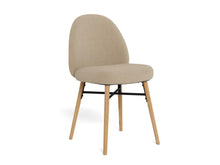Load image into Gallery viewer, Sophia Fabric Upholstered Dining Chair With Oak Legs Set Of 2 Chairs