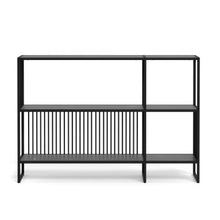 Load image into Gallery viewer, Strington Bookcase Shelf Unit Black Metal With 2 Shelves 120x35x83 cm