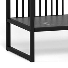 Load image into Gallery viewer, Strington Bookcase Shelf Unit Black Metal With 2 Shelves 120x35x83 cm