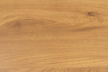 Load image into Gallery viewer, Strington Stylish Oak Melamine Side Table With Metal Bar Base 40x40cm