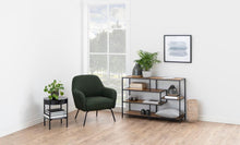 Load image into Gallery viewer, Tipton Coffee Side Table With Hidden Storage Smoked Glass Metal Frame 40x50cm