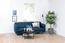 Load image into Gallery viewer, Tipton Coffee Table With Hidden Storage Smoked Glass Black Metal Frame 75x45cm