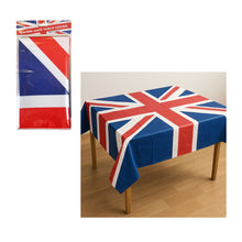 Load image into Gallery viewer, Union Jack Paper Tablecloth British Flag Kitchen Dining Picnic Disposable Supplies 120 x 180 cm