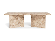 Load image into Gallery viewer, Vega Lavish Marble Coffee Table In Brown Marble Rectangle Top 140x70cm