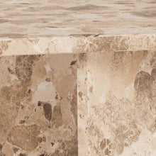 Load image into Gallery viewer, Vega Lavish Marble Coffee Table In Brown Marble Rectangle Top 140x70cm