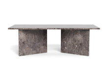 Load image into Gallery viewer, Vega Lavish Marble Coffee Table In Grey Rectangle Top 140x70cm