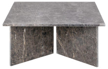 Load image into Gallery viewer, Vega Lavish Marble Coffee Table In Grey With Square Top 90cm