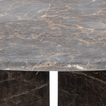 Load image into Gallery viewer, Vega Designer Solid Marble Stone Coffee Table Marron Brown 90cm