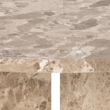 Load image into Gallery viewer, Vega Designer Solid Marble Stone Coffee Table Latte Brown 90cm