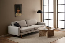 Load image into Gallery viewer, Vega Designer Solid Marble Stone Coffee Table Latte Brown 90cm