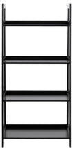 Load image into Gallery viewer, Wally Wooden Step Bookcase Storage Shelf Unit In Black 63x40x130 cm